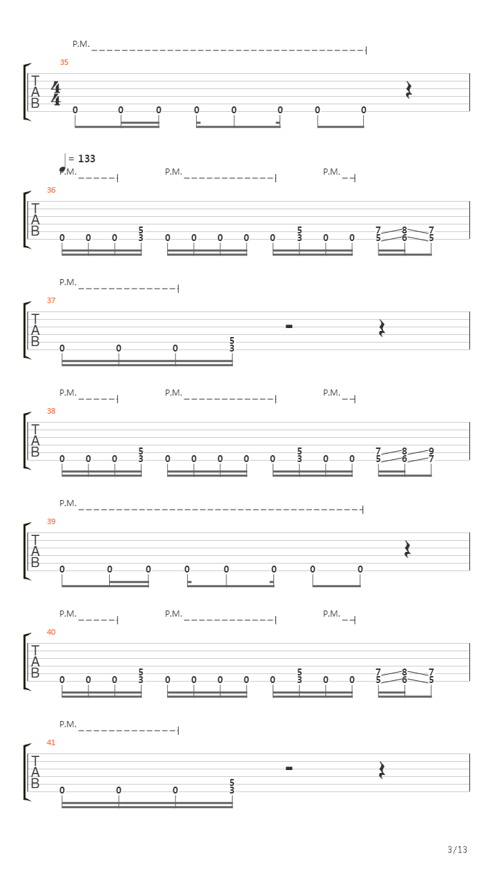 Throes Of Rejection吉他谱