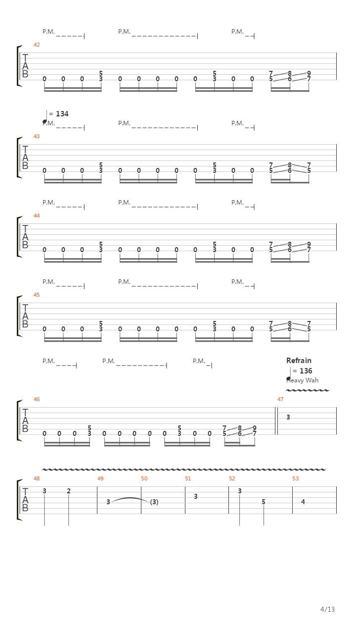 Throes Of Rejection吉他谱