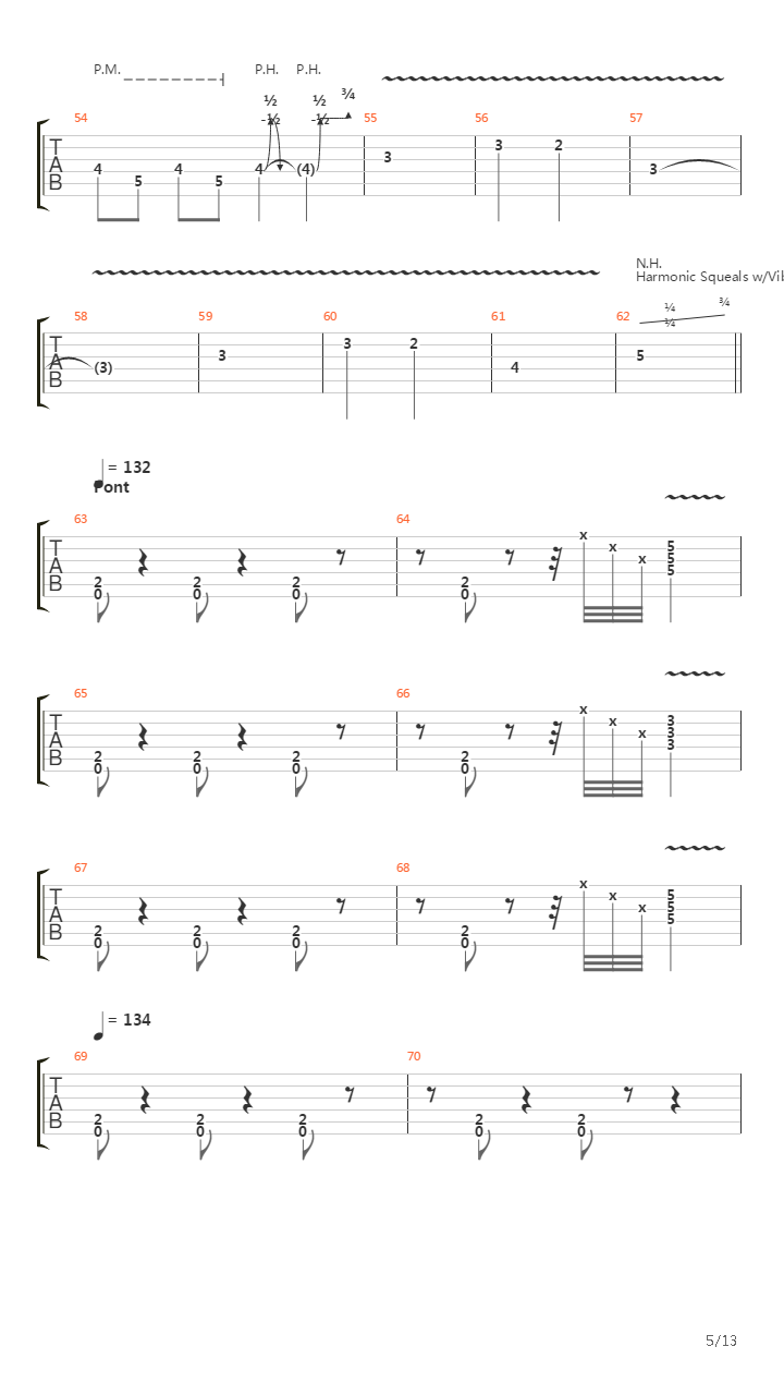 Throes Of Rejection吉他谱