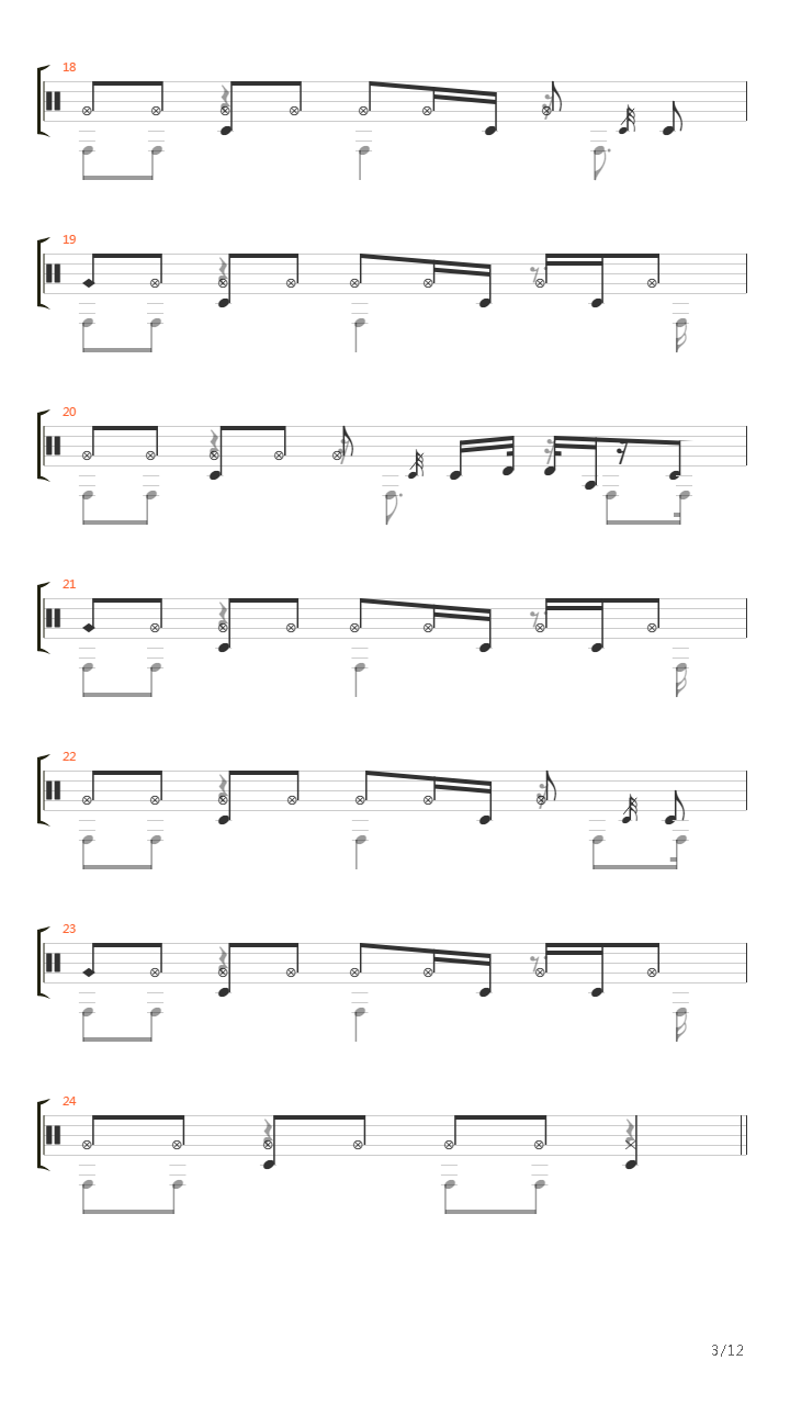 Decode吉他谱