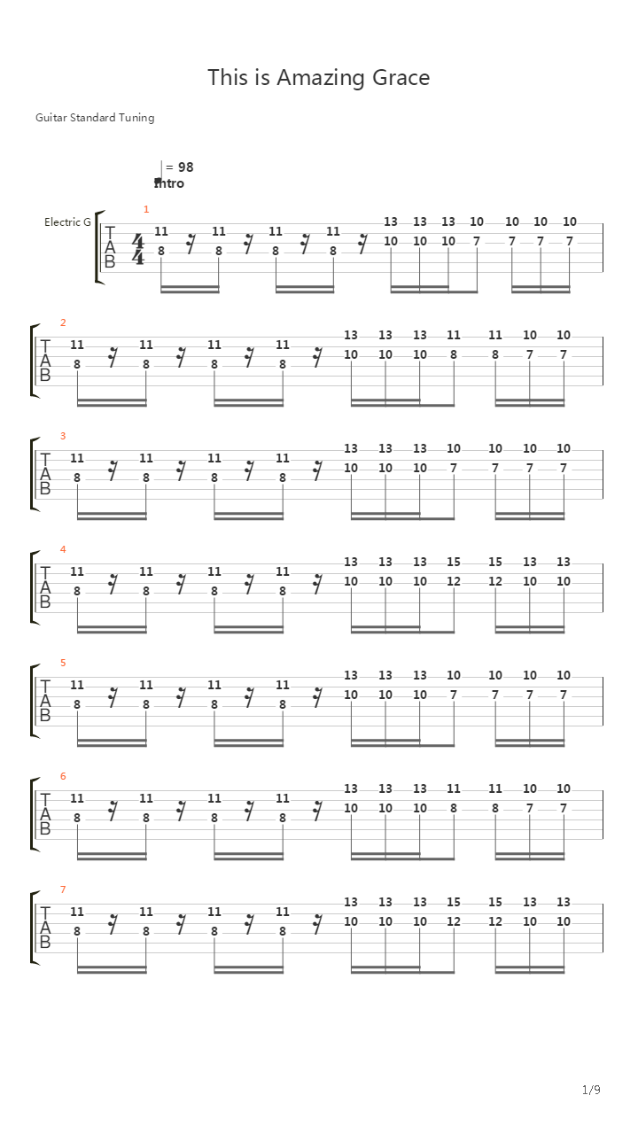 This Is Amazing Grace吉他谱