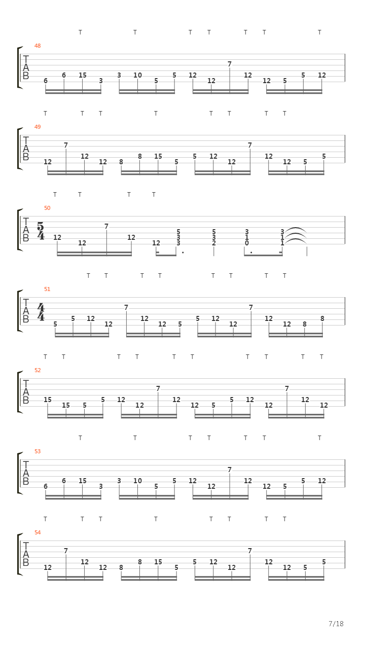 Away Plini吉他谱