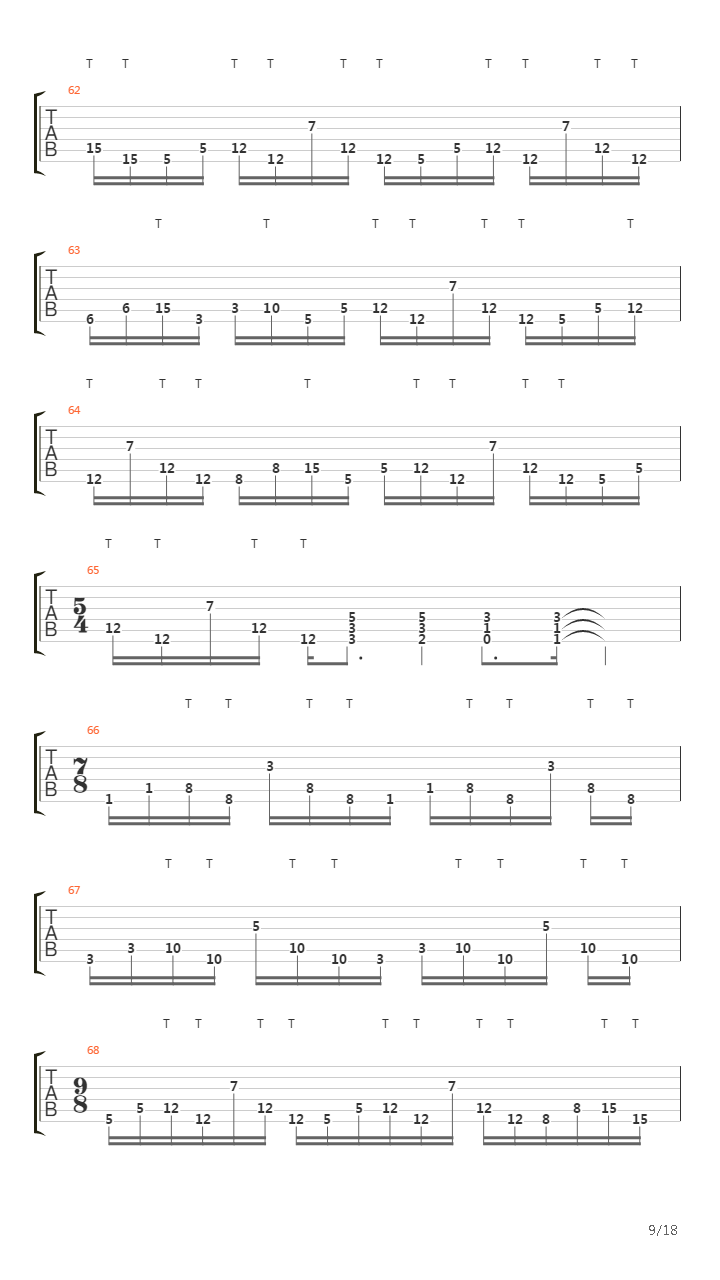 Away Plini吉他谱