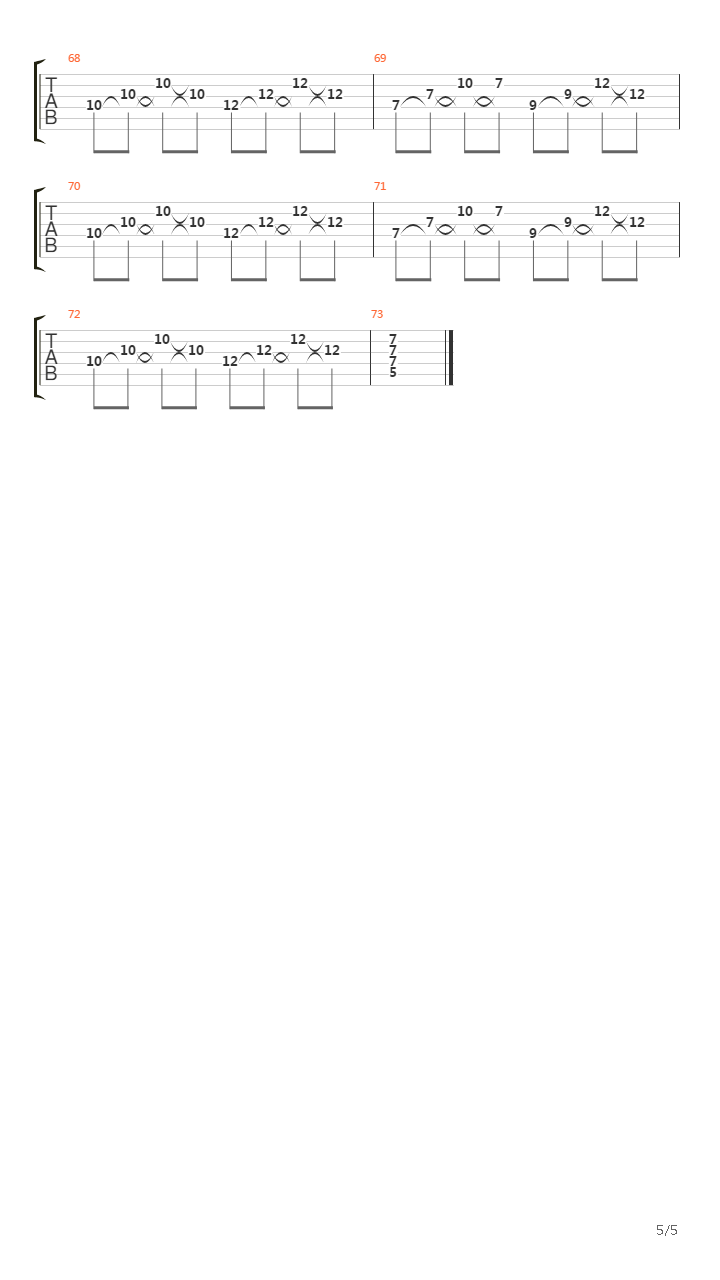 30000 Megatons吉他谱