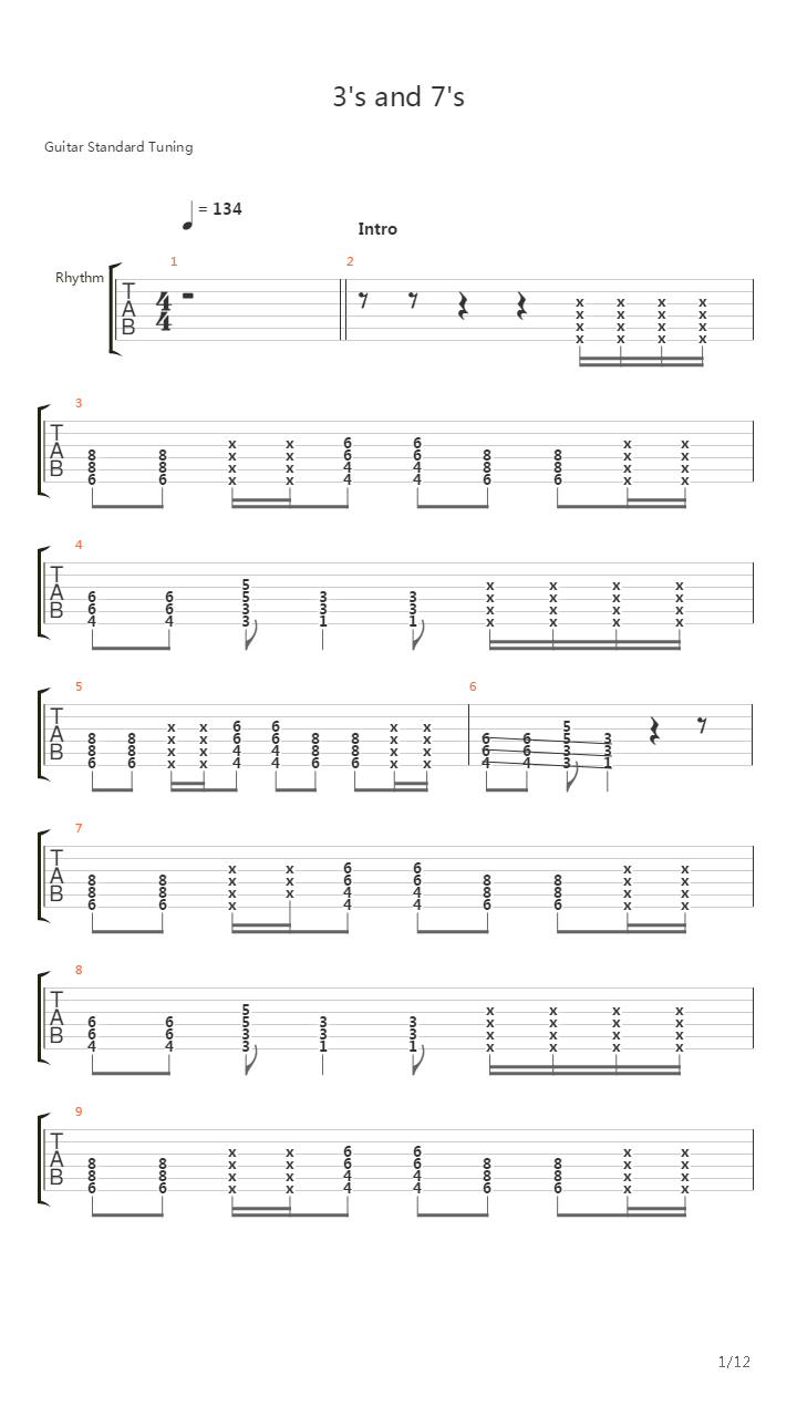 3S And 7S吉他谱