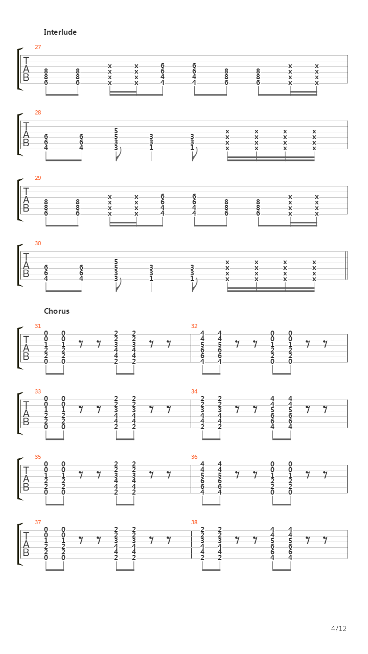 3S And 7S吉他谱