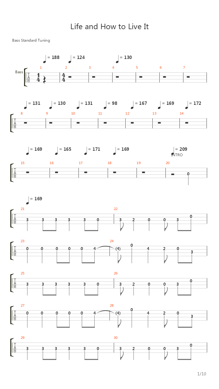 Life And How To  It吉他谱