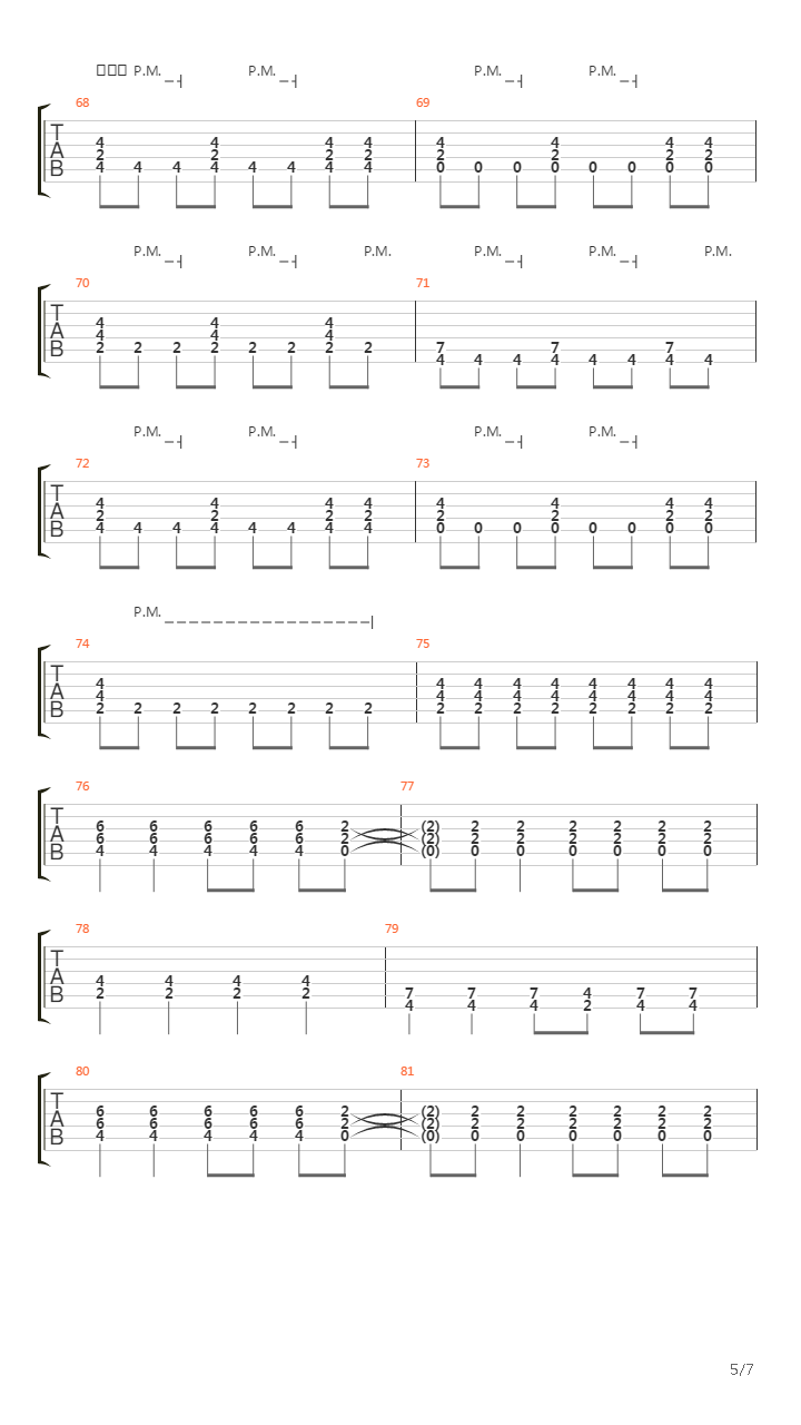 Playing Fiction吉他谱