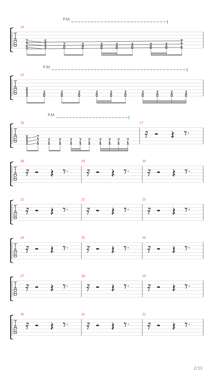 Du Hast吉他谱