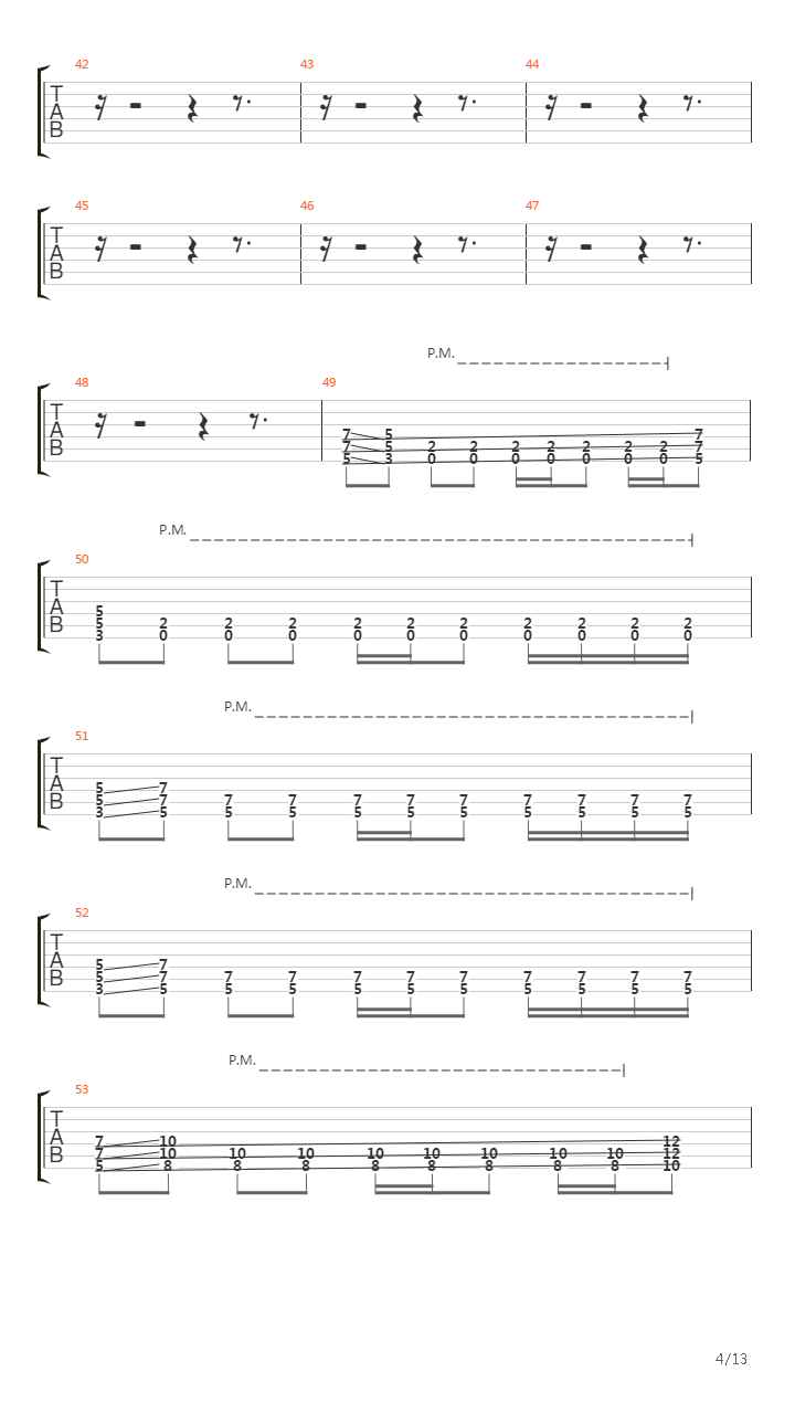 Du Hast吉他谱