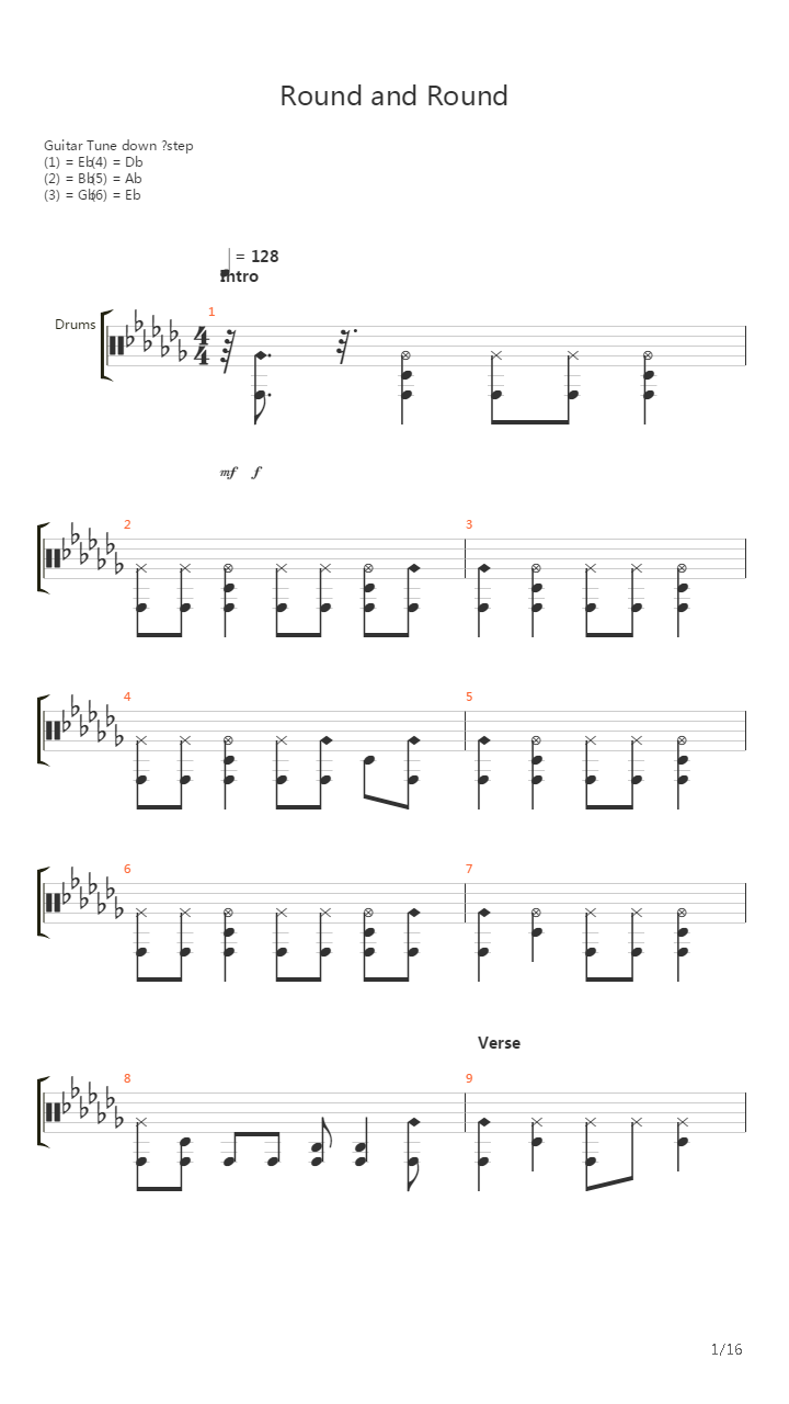 Round And Round吉他谱