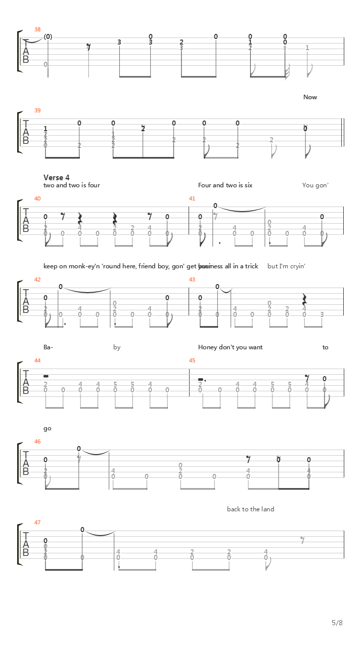 Sweet Home Chicago吉他谱