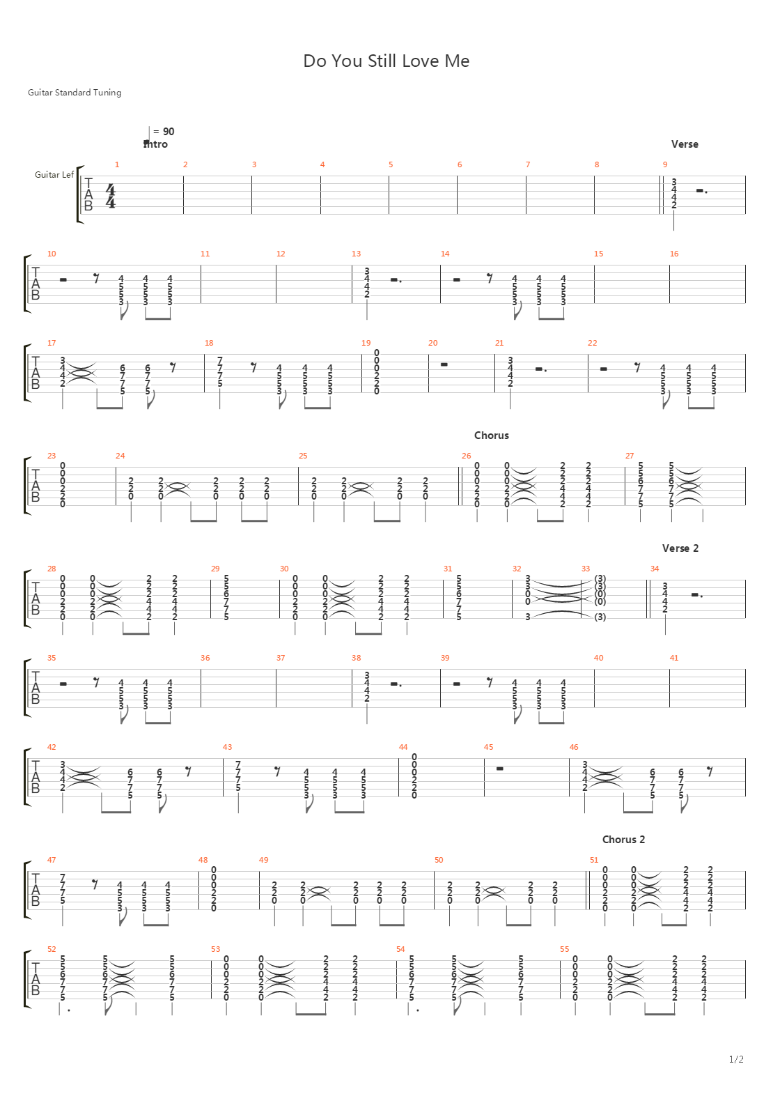 Do You Still Love Me吉他谱