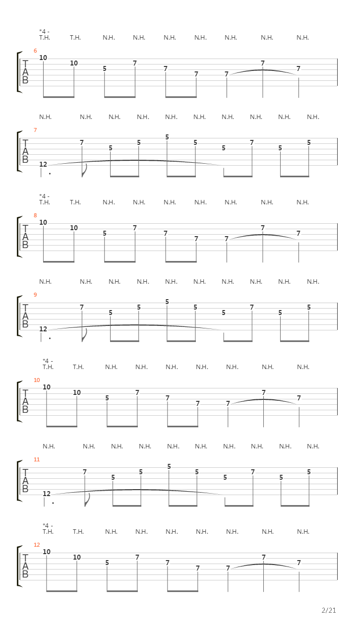 Turns To Me吉他谱