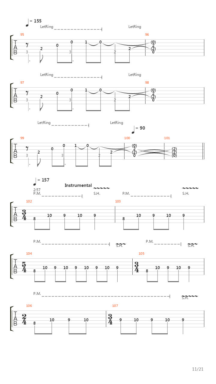 Turns To Me吉他谱