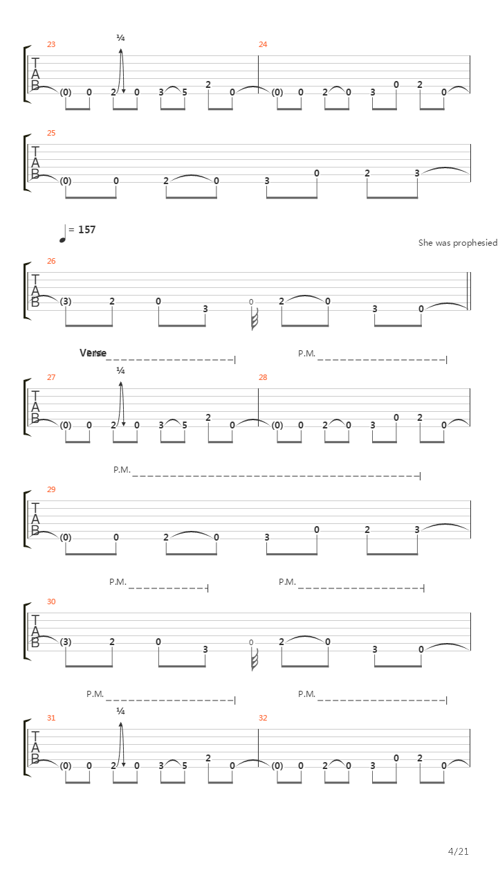 Turns To Me吉他谱