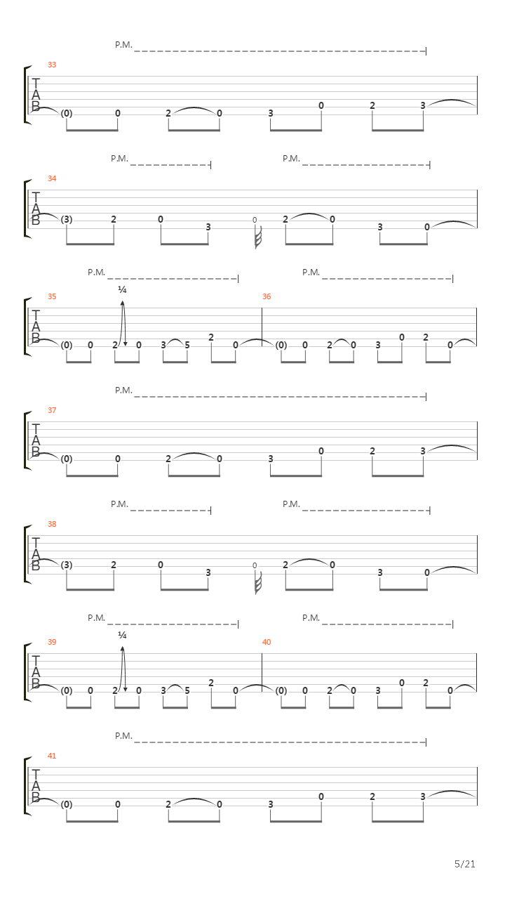 Turns To Me吉他谱