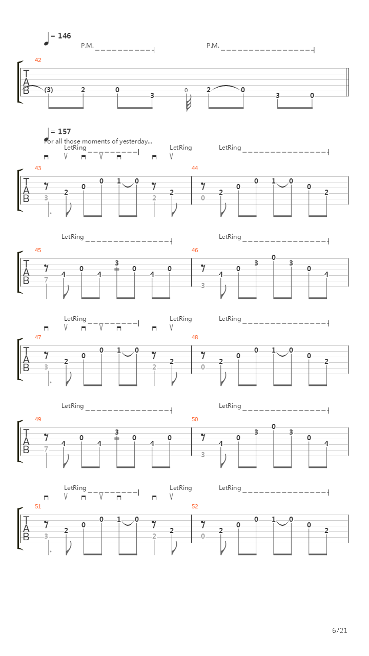 Turns To Me吉他谱