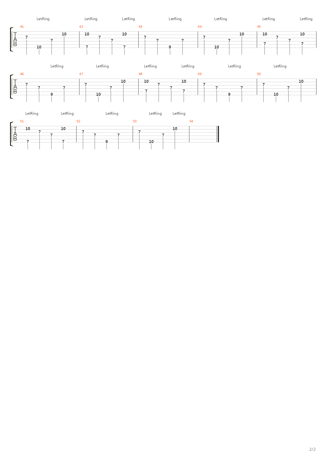 Break吉他谱