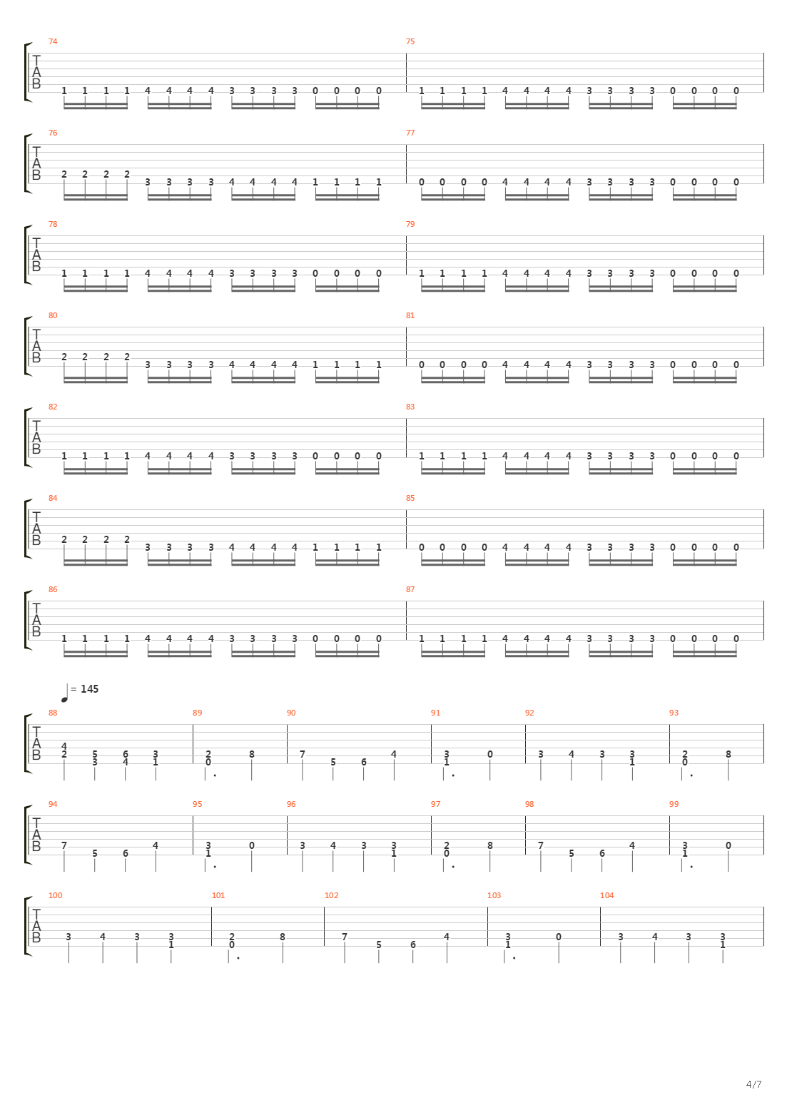 Viral Hemorrhagic Pyrexia吉他谱