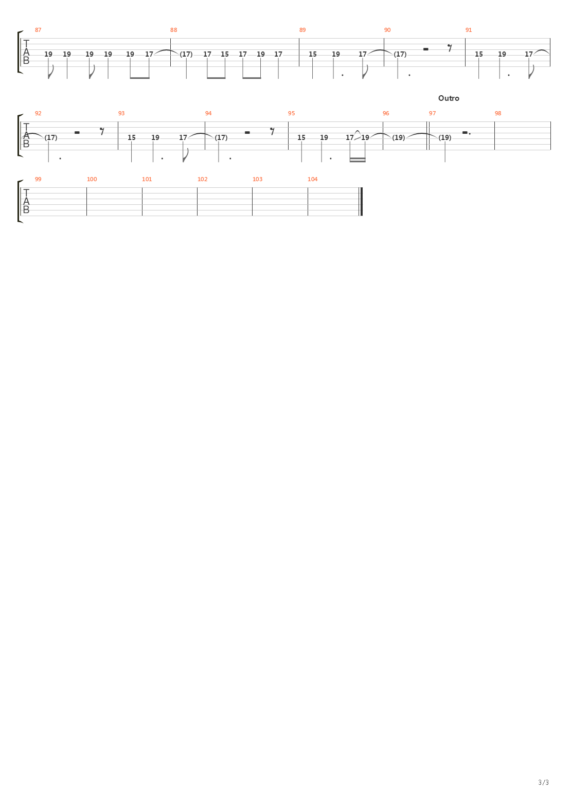 Cycle Down吉他谱