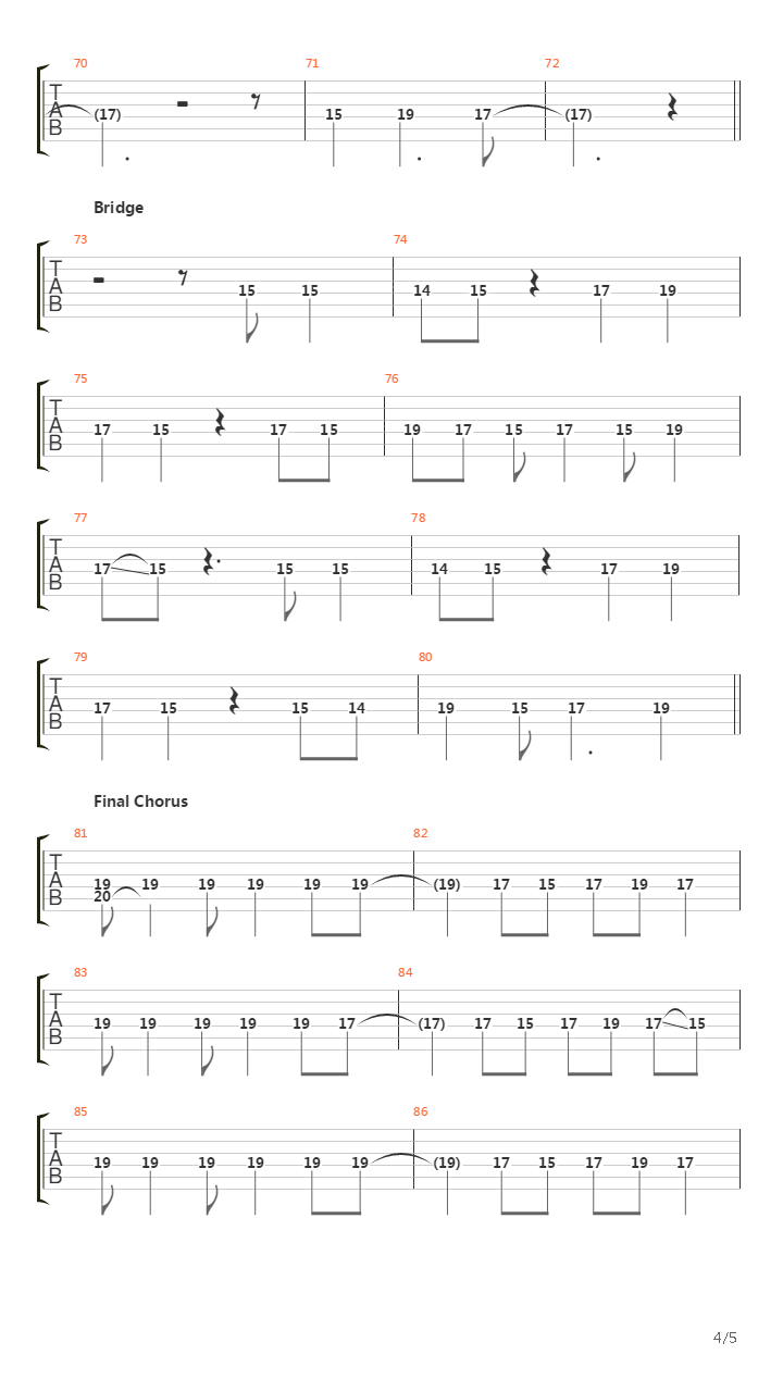 Cycle Down吉他谱