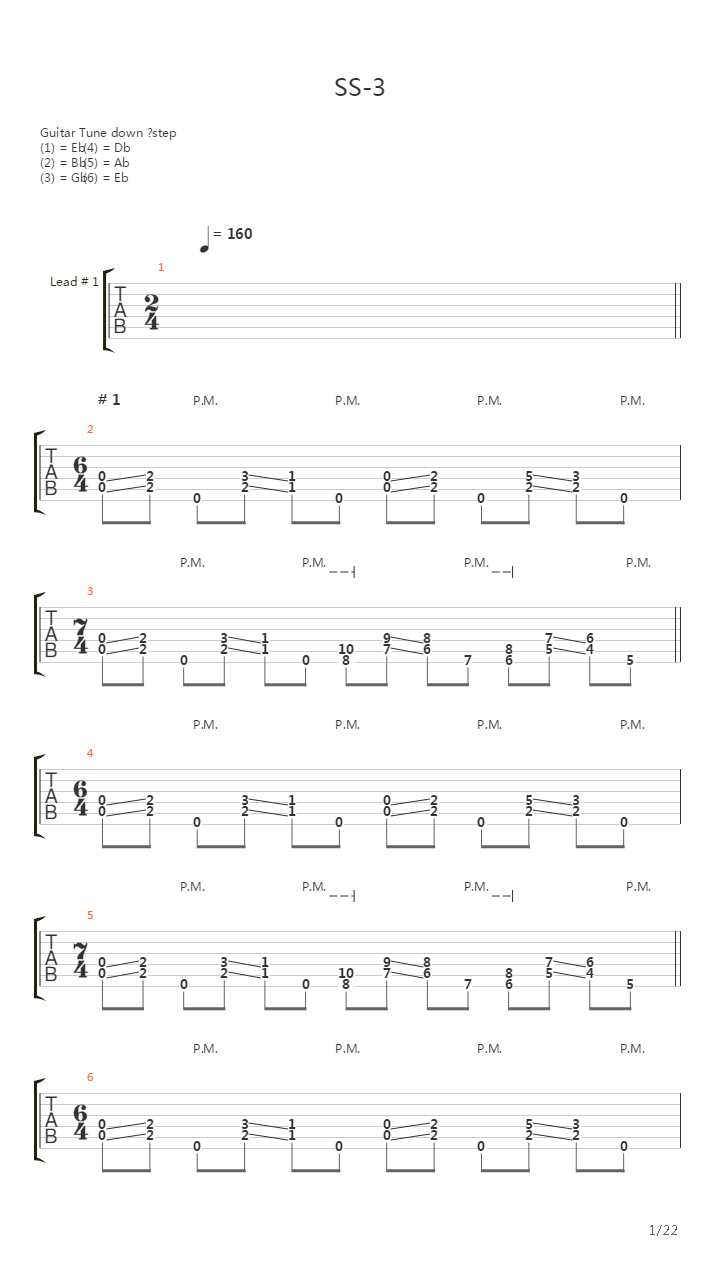 Ss-3吉他谱