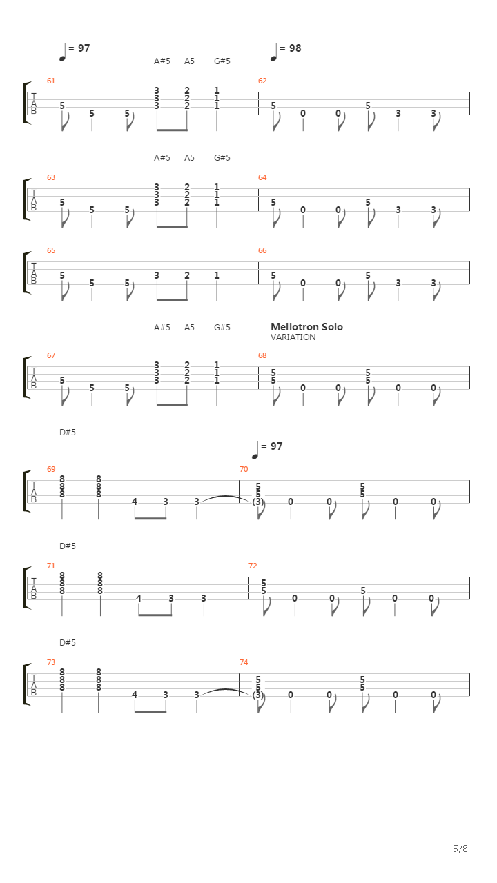 Mailman吉他谱