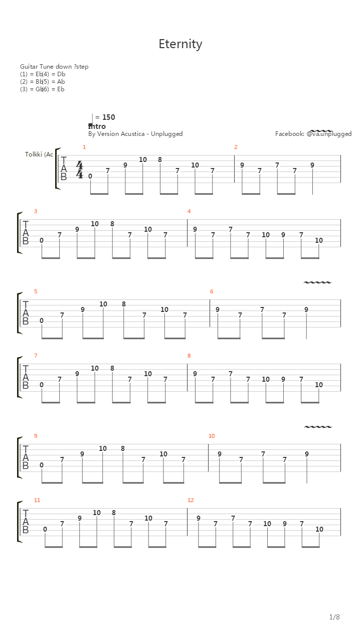 Eternity吉他谱