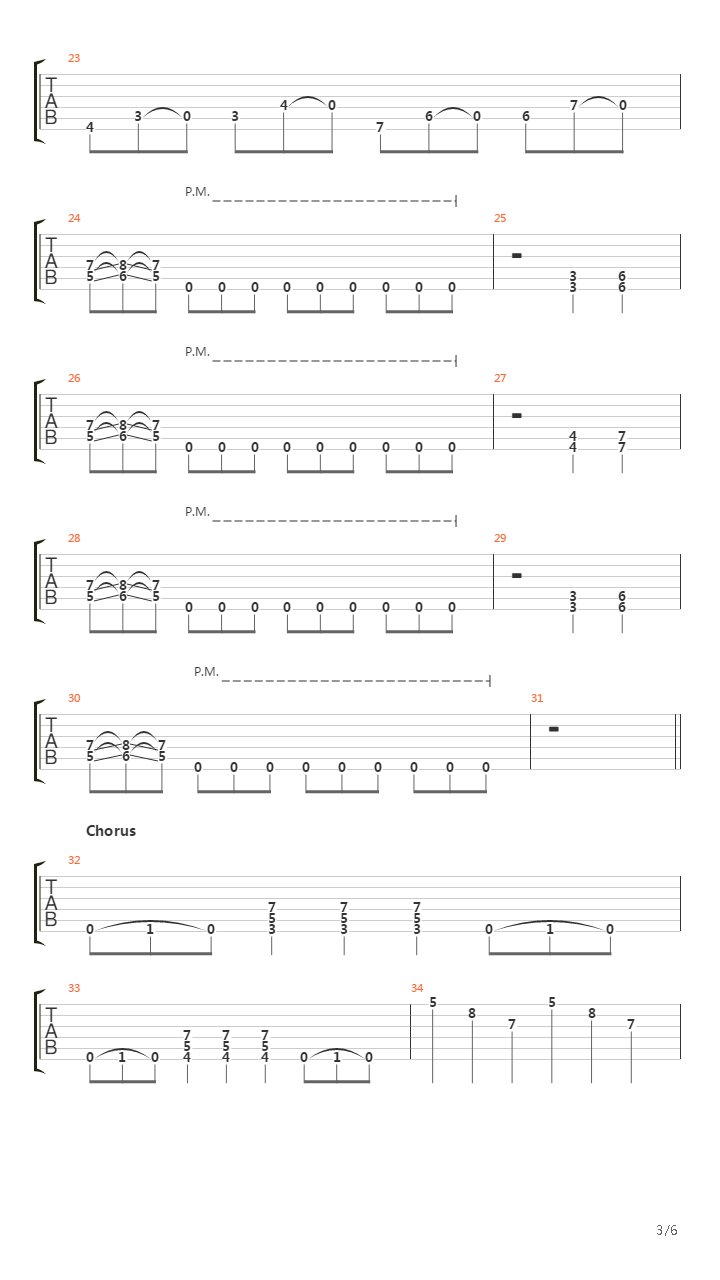 Chapter V Ache吉他谱