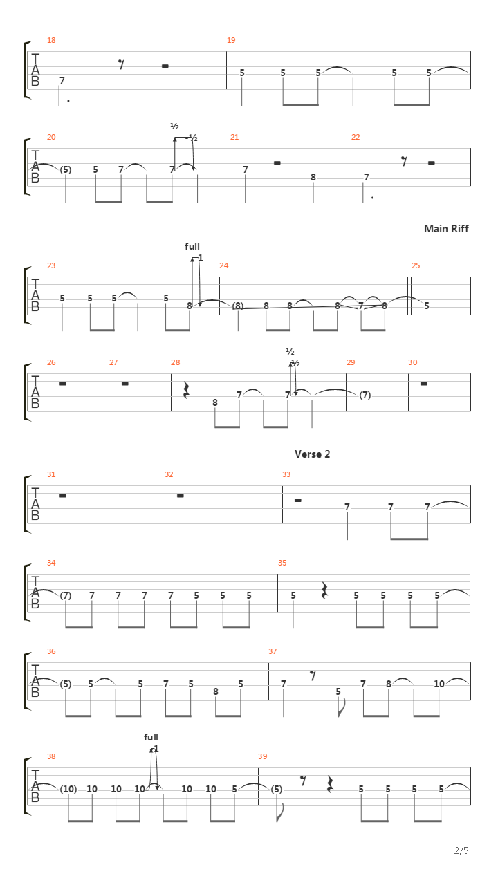 Roulette吉他谱