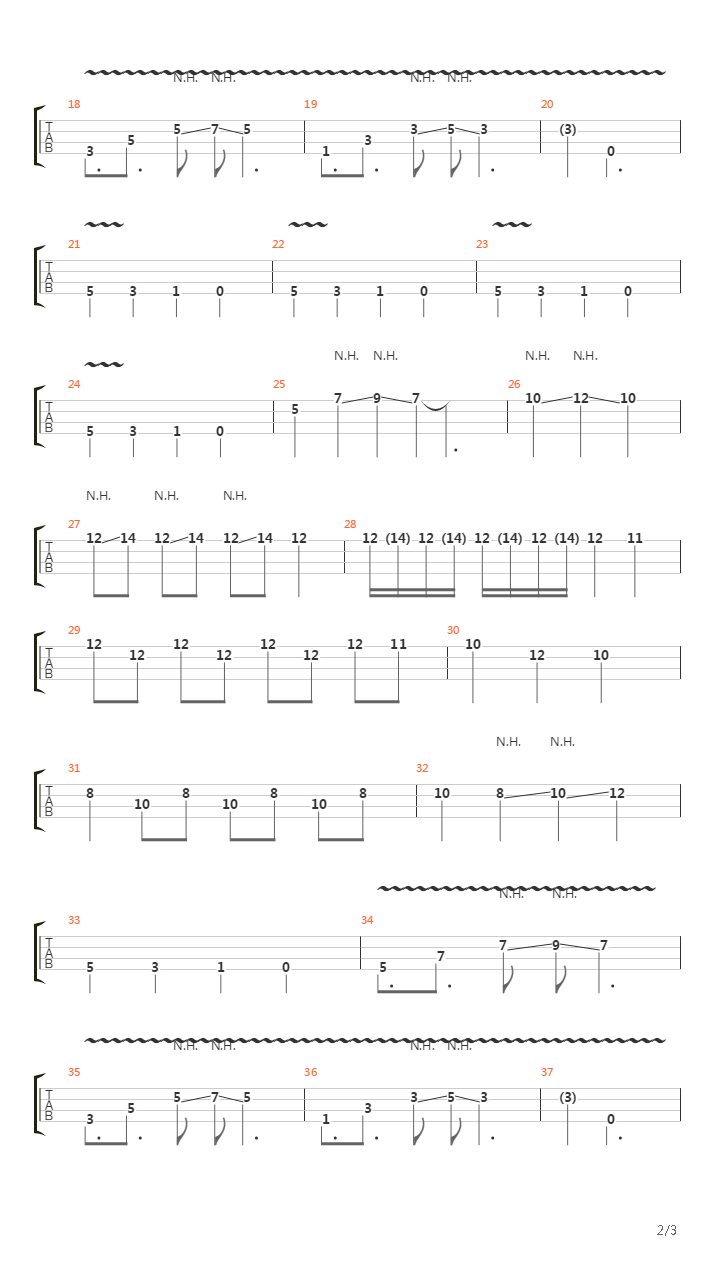 Solo Bass吉他谱