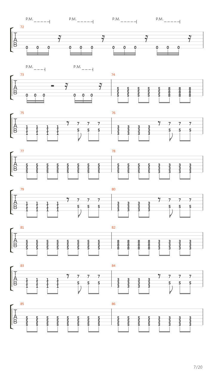 Tread Lightly吉他谱