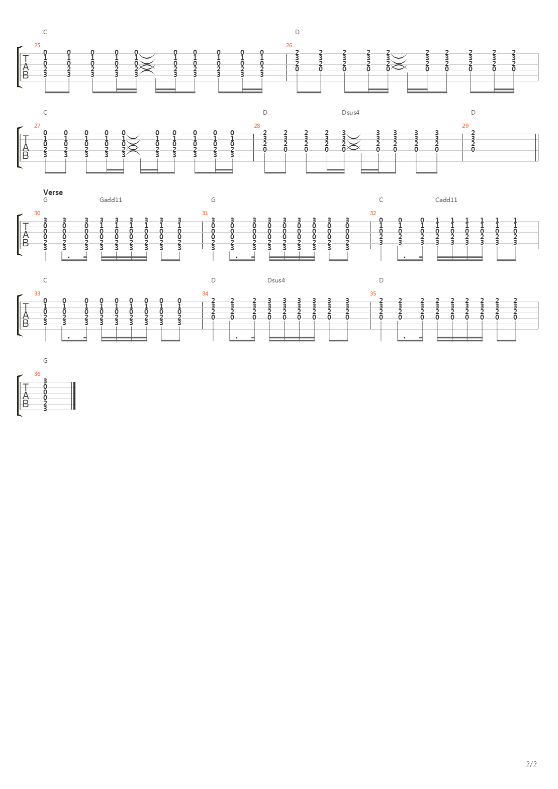 Drop吉他谱