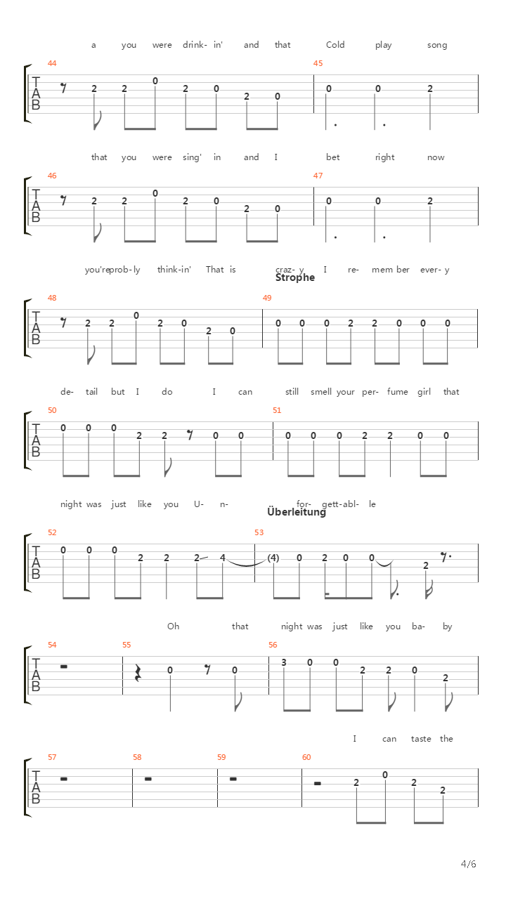 Unforgettable吉他谱