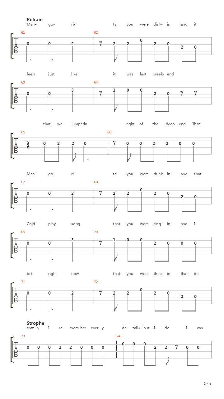 Unforgettable吉他谱