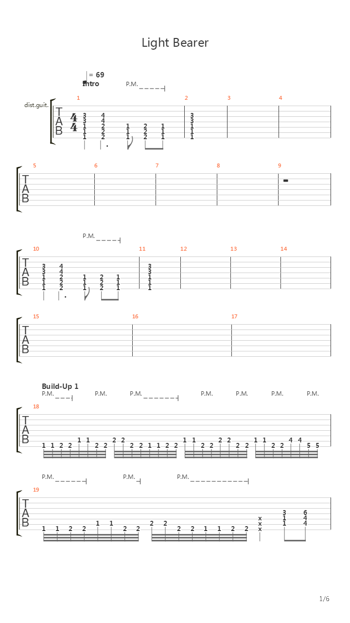 Light Bearer吉他谱
