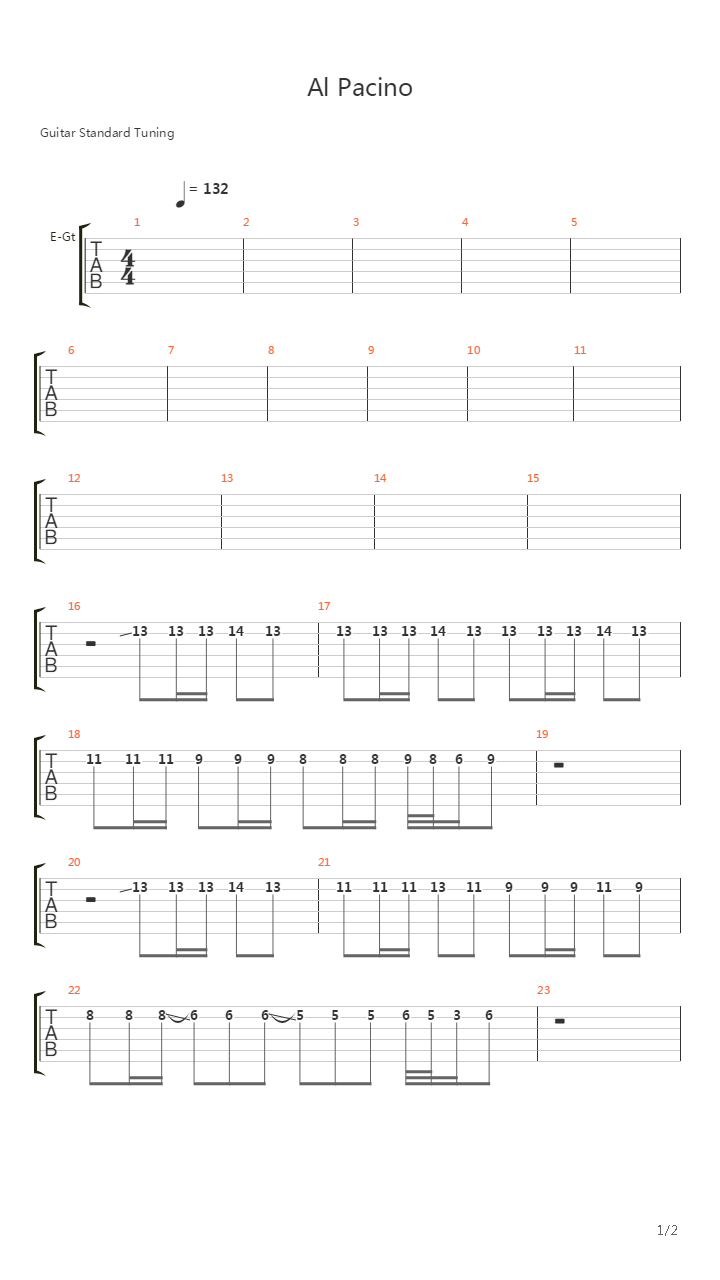 Al Pacino吉他谱