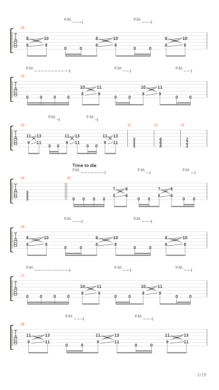 Pillars Of Serpents吉他谱