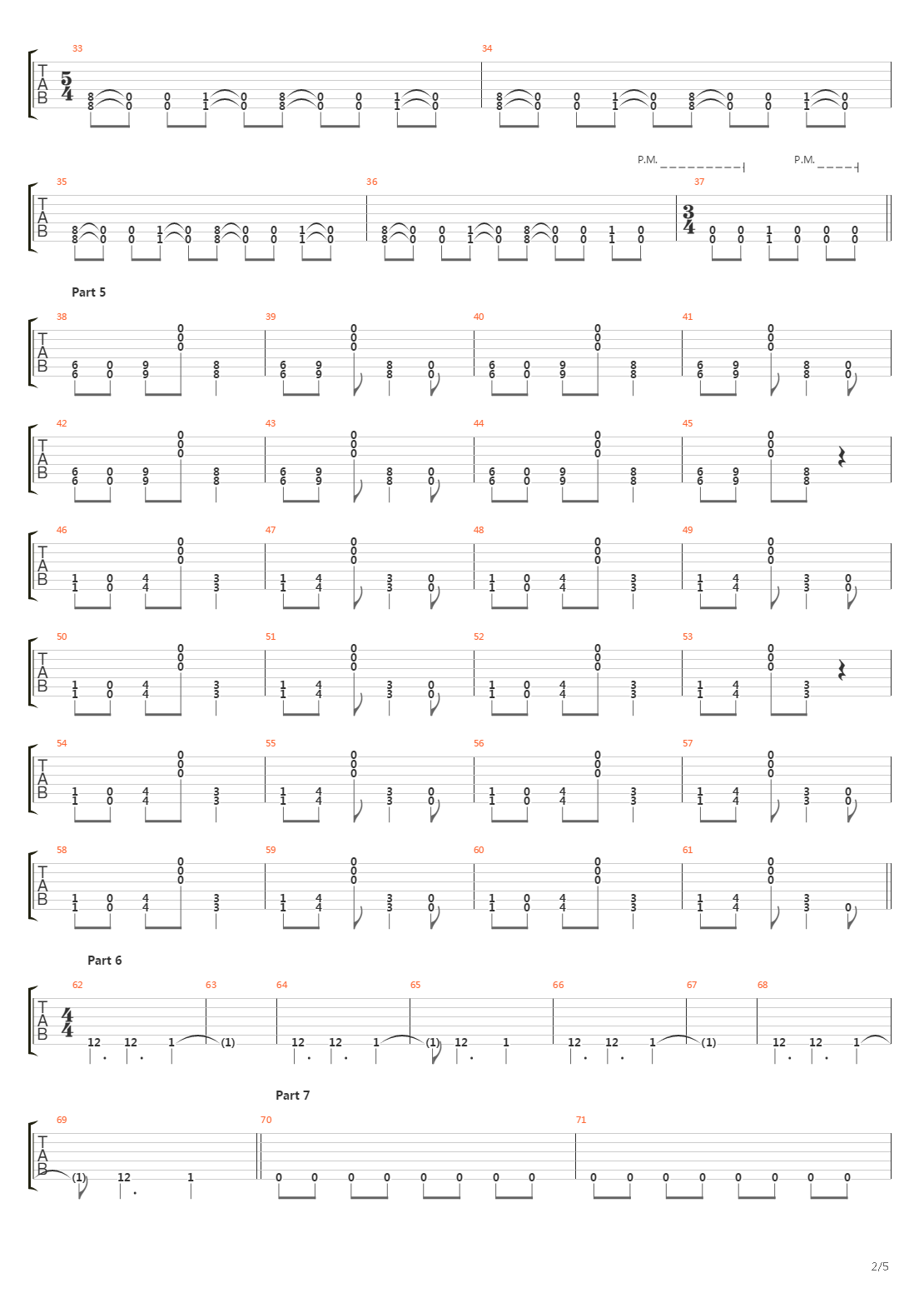 My Deteriorating Incline吉他谱