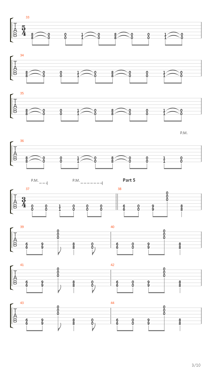 My Deteriorating Incline吉他谱