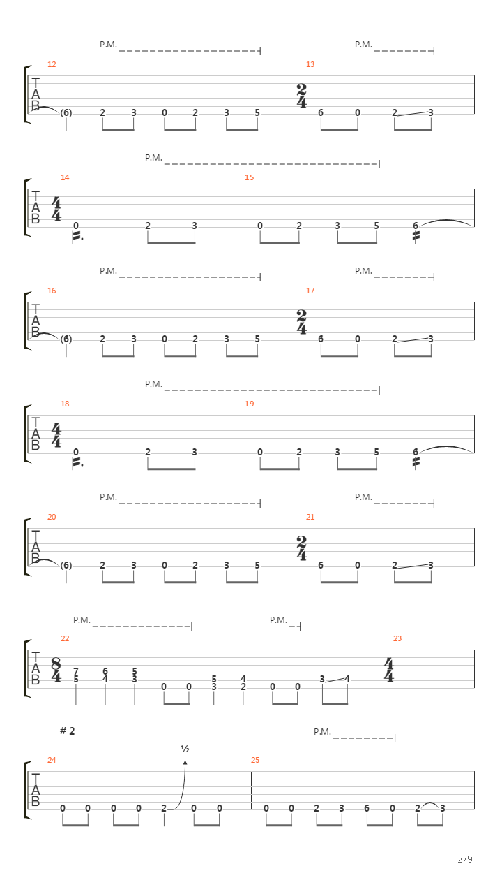 Litany吉他谱