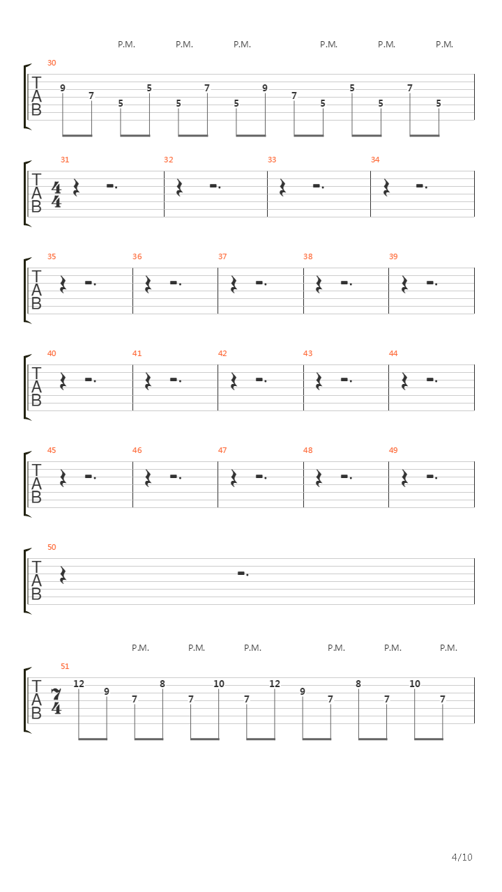 Citadel吉他谱