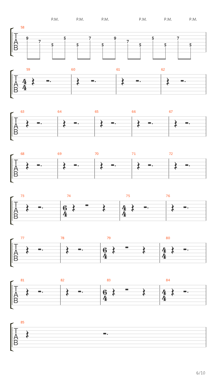 Citadel吉他谱