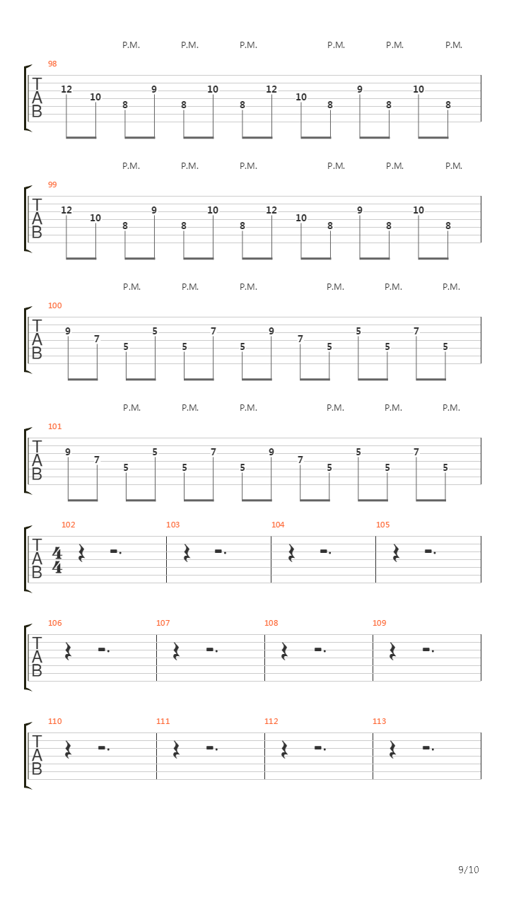 Citadel吉他谱