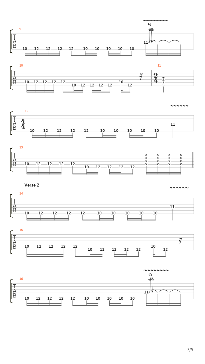 Muori Delay吉他谱