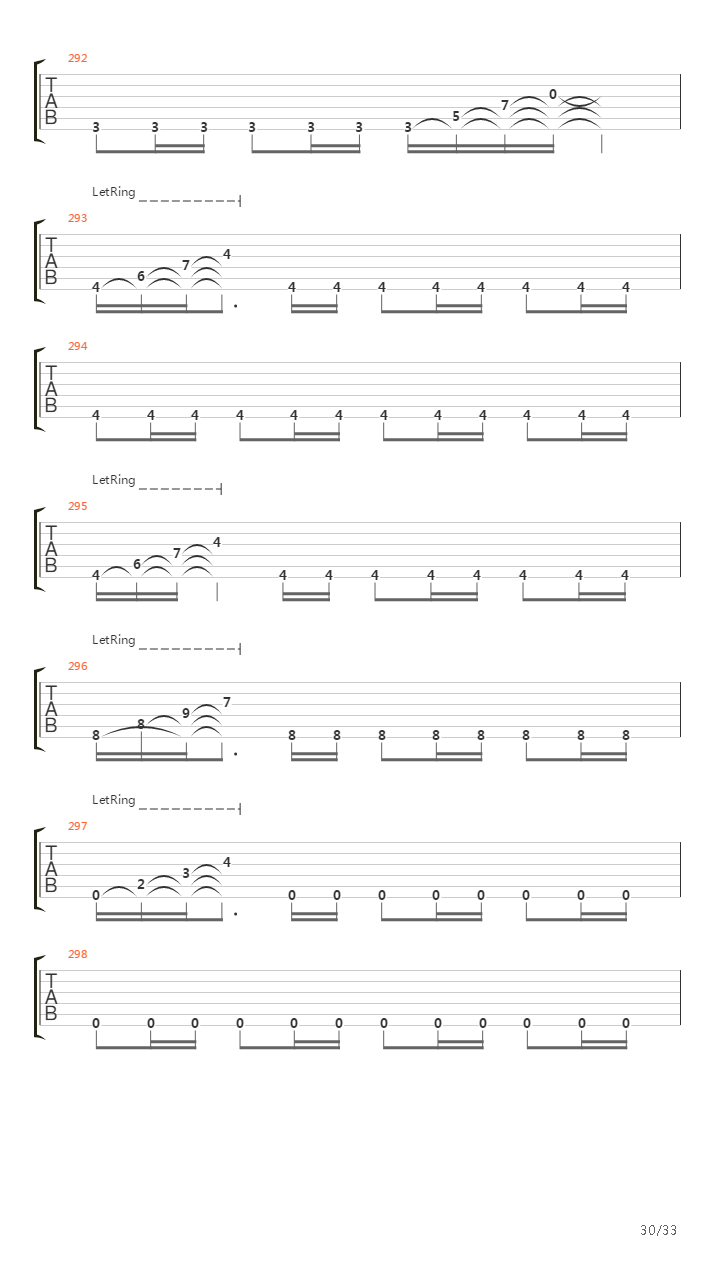 Afield吉他谱