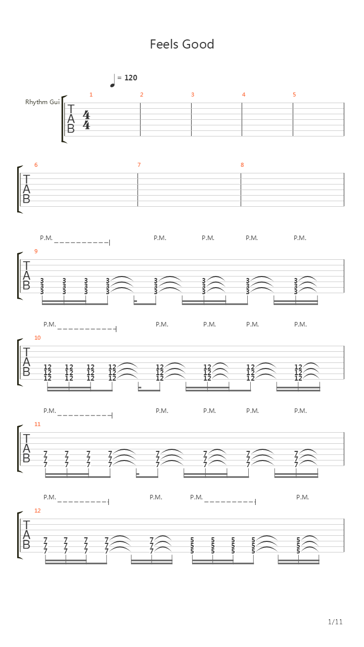 Feels Good吉他谱