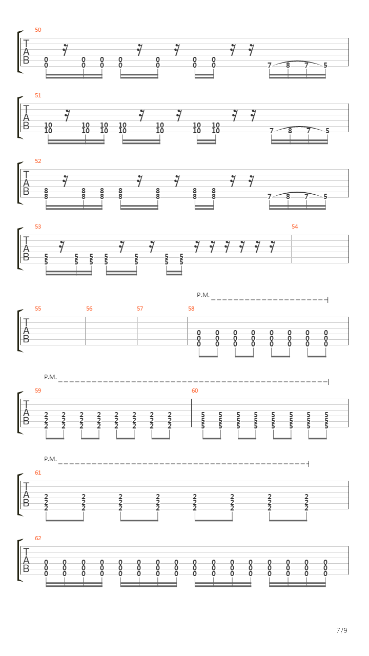 1000 Volt吉他谱