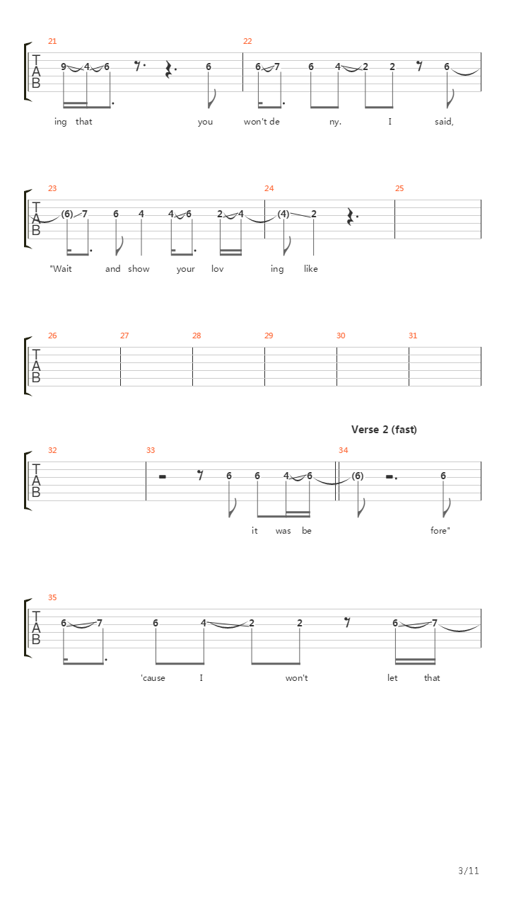 Wait吉他谱